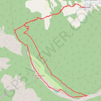 Trace GPS Pré des Nonnes - La Faurie (05), itinéraire, parcours
