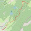 Trace GPS Sortie raquettes aux Eymindras (Chartreuse), itinéraire, parcours