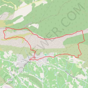 Trace GPS Vallon de l’Aigle, Grotte de la Cloche, Boucle depuis Puyloubier, itinéraire, parcours