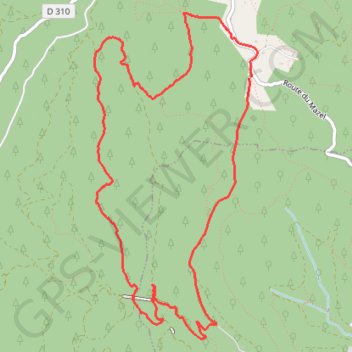Trace GPS Montgros - Doulovy, itinéraire, parcours
