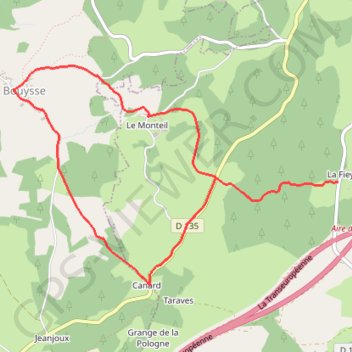 Trace GPS Bouysse et autres villages - Vitrac-sur-Montane - Pays de Tulle, itinéraire, parcours