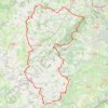 Trace GPS Tour des Monts du Lyonnais (Rhône - Loire), itinéraire, parcours