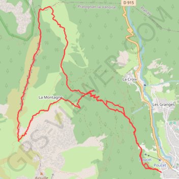 Trace GPS Col de la Grande Pierre, itinéraire, parcours