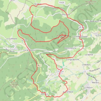 Trace GPS Rando des Mil'pattes - Chuyer, itinéraire, parcours