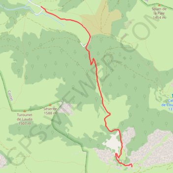 Trace GPS Port castet aux cabanes escalac, itinéraire, parcours