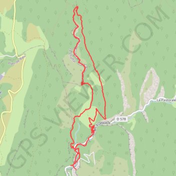 Trace GPS Canyon des Gueulards, itinéraire, parcours