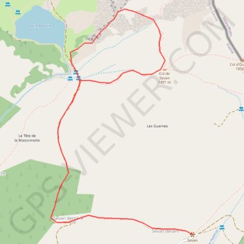 Trace GPS Le Linleu ou Mont Lenla, itinéraire, parcours