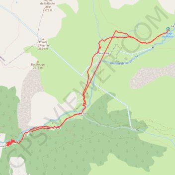 Trace GPS Refuge du Ruitor, itinéraire, parcours
