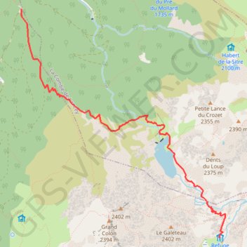Trace GPS Lac de Crozet, itinéraire, parcours