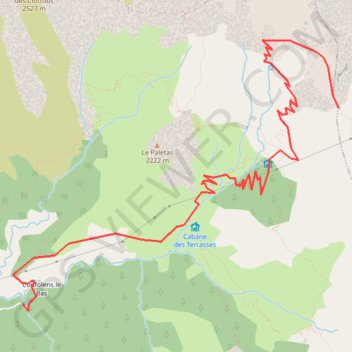 Trace GPS Brèche du Périer, itinéraire, parcours