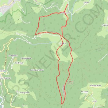 Trace GPS Les Egaux - Le Plateau de la Barbanche, itinéraire, parcours