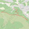 Trace GPS La montagne du Bau Trauqua, itinéraire, parcours
