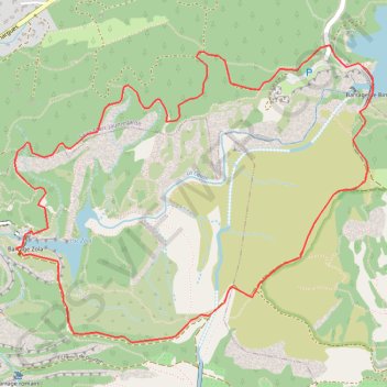Trace GPS Barrages de Bimont - Zola, itinéraire, parcours