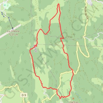 Trace GPS Col de Richemond - Planvanel - Pré carré - Les Orgères, itinéraire, parcours