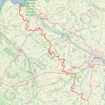 Trace GPS Randonnée de Blancfossé à Saint Valery-sur-Somme, itinéraire, parcours