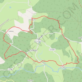 Trace GPS Randonnée du Solher - Caraman, itinéraire, parcours