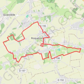 Trace GPS Sentier des Héringaux - Roquetoire, itinéraire, parcours