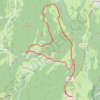Trace GPS Montange - Cret Catolard - Echazeau, itinéraire, parcours