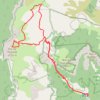 Trace GPS Roc de Peyrole depuis Archiane (montagne de Glandasse - Drôme), itinéraire, parcours