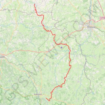 Trace GPS De Pérassay aux contreforts du Massif Central, itinéraire, parcours