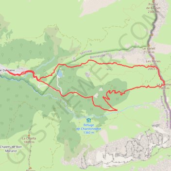 Trace GPS La Berte (Chablais), itinéraire, parcours