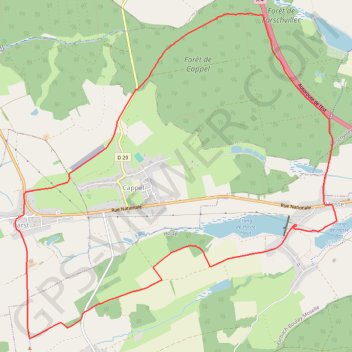 Trace GPS Randonnée de Hoste à Barst, itinéraire, parcours
