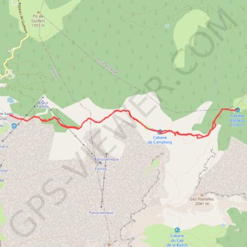 Trace GPS Cabane d'Icheus, itinéraire, parcours