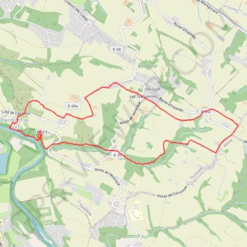 Trace GPS Notre-Dame-des-Bois - Clermont-le-Fort, itinéraire, parcours