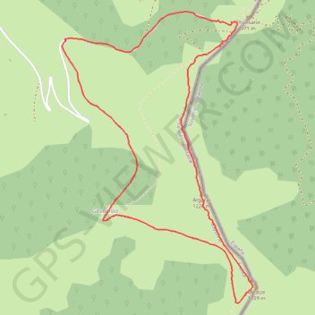 Trace GPS MEHATZE - ARGARAY depuis le point, itinéraire, parcours