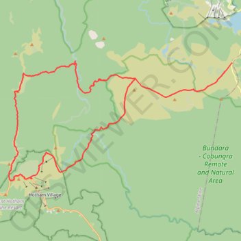 Trace GPS Falls Creek Loop, itinéraire, parcours