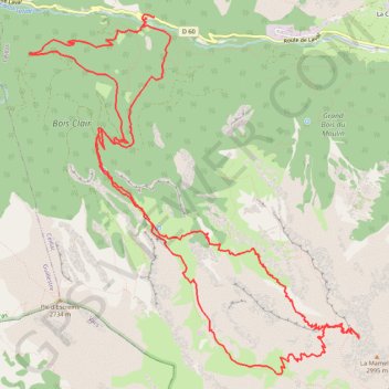 Trace GPS Pointe de la Saume, itinéraire, parcours