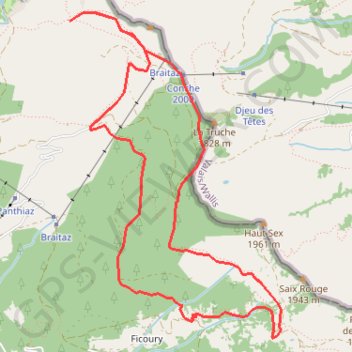 Trace GPS Haute vallée d'Abondance, itinéraire, parcours