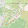 Trace GPS Croix de Chamrousse depuis Roche Béranger, itinéraire, parcours