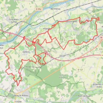 Trace GPS Le Raid Bibendum à Savonnières, itinéraire, parcours