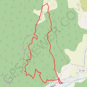 Trace GPS Le circuit du Castellet, itinéraire, parcours