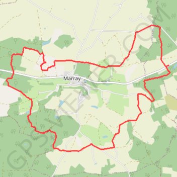Trace GPS Autour de La Ferrière et Marray, itinéraire, parcours