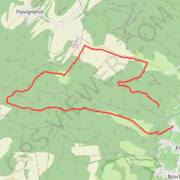 Trace GPS Fixey Chamerey, itinéraire, parcours
