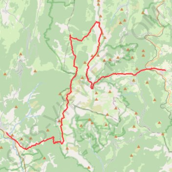 Trace GPS PARCOURS-56km-IBP261-hiking, itinéraire, parcours