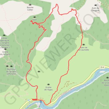 Trace GPS 8 mai 2012 12:35:14, itinéraire, parcours