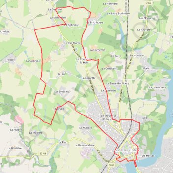 Trace GPS Virée des Voïettes à Sucé, itinéraire, parcours
