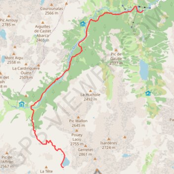 Trace GPS Lac d'aratille, itinéraire, parcours