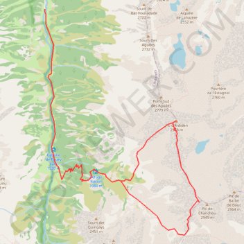 Trace GPS Pic d'Ardiden et Pic de Chanchou par la crête d'Aubiste, itinéraire, parcours