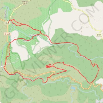 Trace GPS La Garde Freinet, itinéraire, parcours