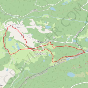Trace GPS Val d'Ajol, itinéraire, parcours