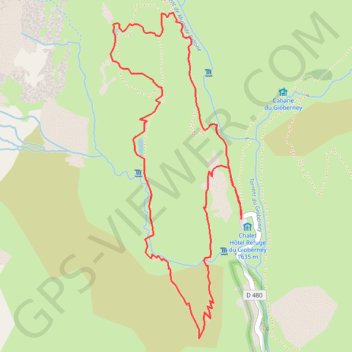 Trace GPS Randonnée lac du lauzon, itinéraire, parcours