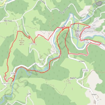 Trace GPS Circuit de la Sainte-Bonnette - Pays de Tulle, itinéraire, parcours