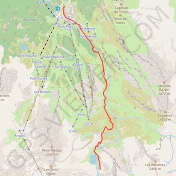 Trace GPS Lac d'anglas, itinéraire, parcours