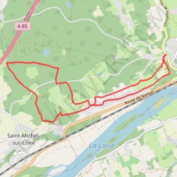Trace GPS Gironde de l'Etang et bois de Langeais, itinéraire, parcours