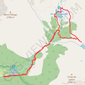 Trace GPS Lac de Trecolpas, itinéraire, parcours