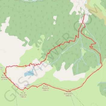 Trace GPS Pic de Bassibié, itinéraire, parcours